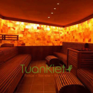 Phòng xông hơi đá muối spa mẫu 08